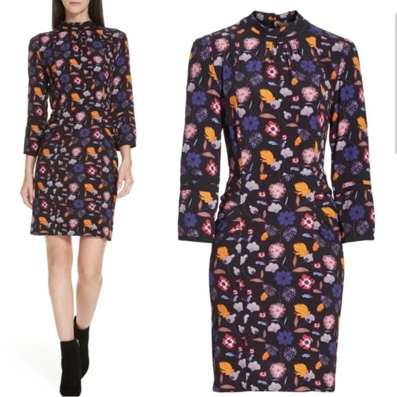 ba&sh Maha Floral Black Size Medium - Picture 1 of 11